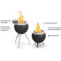 Hofats Moon Fire Basket Low