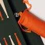 House of Nobilique Leather Booklet Backgammon - Green