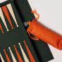 House of Nobilique Leather Booklet Backgammon - Green
