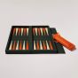 House of Nobilique Leather Booklet Backgammon - Green