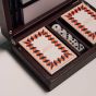 House of Nobilique Kartenbox aus Leder - Bordeaux