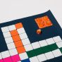 House of Nobilique Leather Roll-Up Ludo Set - Blue