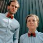 House of Orime YUMI bow tie - ice blue dark blue