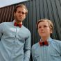 House of Orime YUMI bow tie - ice blue dark blue