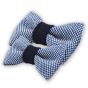 House of Orime YUMI bow tie - ice blue dark blue