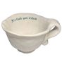 Incartato Ceramics Issues Cappuccino Cup – "It's Fuck You O'Clock"