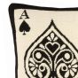 Jonathan Adler Ace Of Hearts Needlepoint Pillow - Black