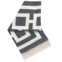 Jonathan Adler Nixon Baby Alpaca Throw - Grey/Natural