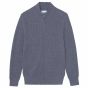 Kujten Allan Cashmere Trucker Neck Cardigan - Grey