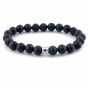 Steel & Barnett Stones Bracelet Basic lava