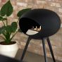 Le Feu Bio Fireplace Ground Wood Low - Black Legs