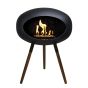 Le Feu Bio Fireplace Ground Wood Low - Smoked Oak