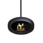 Le Feu Bio Fireplace Black Sky Black Pole
