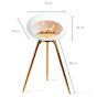 Le Feu Bio Fireplace White Ground High - Rosé Gold