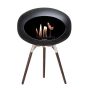 Le Feu Bio Fireplace Ground Wood Low - Smoked Oak
