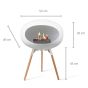 Le Feu Bio Fireplace Ground Low - Rosé Gold
