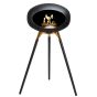 Le Feu Bio Fireplace Ground Wood High Rosé Gold - Black Oak