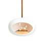 Le Feu Bio Fireplace White Sky 140 - Rosé Gold Pole