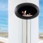 Le Feu Bio Fireplace Ground Steel High - Stainless Steel