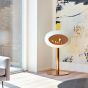 Le Feu Bio Fireplace White Ground Steel Low - Rosé Gold