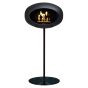 Le Feu Bio Fireplace Ground Steel High - Black