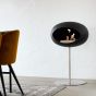 Le Feu Bio Fireplace Ground Steel Low - Stainless Steel