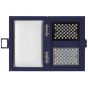 Leather card case box in blue