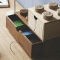 Lego Wooden Collection Storage Box Brick 8 - Brown
