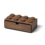 Lego Wooden Collection Storage Box Brick 8 - Brown