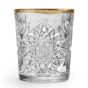 Libbey Hobstar tumbler golden rim