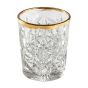 Libbey Hobstar tumbler golden rim