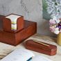 Life Of Riley Leather Pen Box