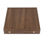 Manopoulos Chess Set with Wooden Stauton Chessmen - Dark Walnut 
