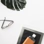 Memobottle Slim leather sleeve - cognac