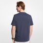 Michael Kors Newsprint Logo T-Shirt - Navy