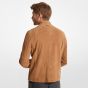 Michael Kors Suede Racer Jacket - Camel