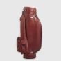 Modest Vintage Player Leather Golf Bag Cart - Heritage Brown