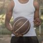 Modest Vintage Player Leather Basketball - Dark Brown