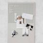 Monograph Noticeboard Grid Grey