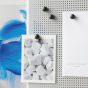 Monograph Noticeboard Grid Grey