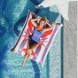 MX Home Printed Floating Pouf - Homard