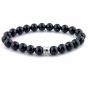 Steel & Barnett Stones Bracelet Basic black
