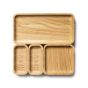 Oakywood Catchall Tray Mini Bundle Organizers - Oak
