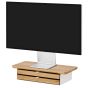 Oakywood Desk Shelf Mini Dual Drawer - Oak