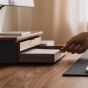 Oakywood Desk Shelf Mini Dual Drawer - Walnut