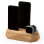Oakywood Triple Charging Dock - Oak