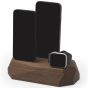 Oakywood Triple Charging Dock - Walnut