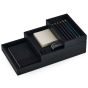 Oakywood Stackable Valet Tray Bundle Organizers - Black