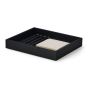 Oakywood Stackable Valet Tray Bundle Organizers - Black