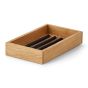 Oakywood Stackable Valet Trays Bundle Organizers - Oak